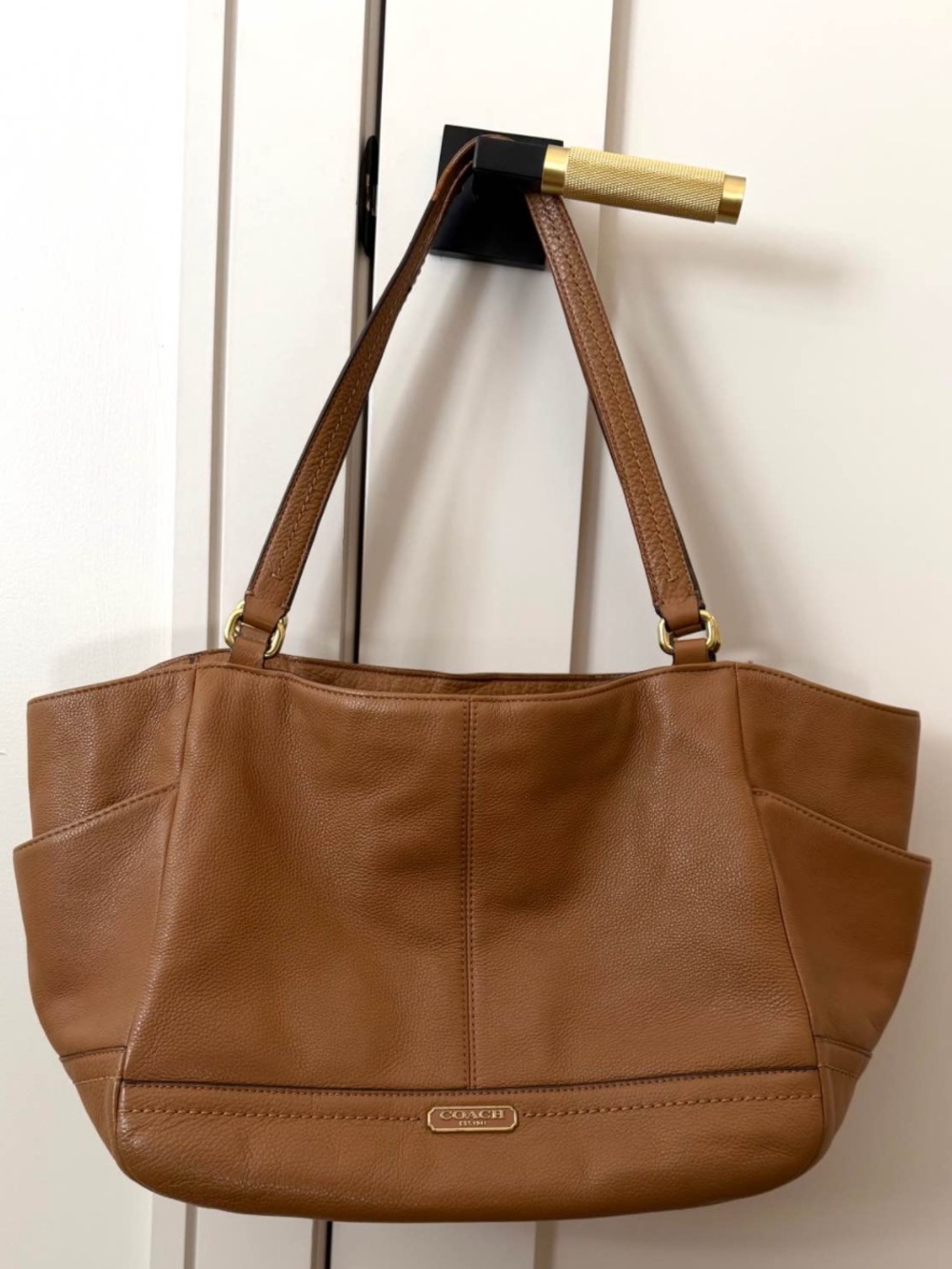 Coach Tan Leather Park Tote